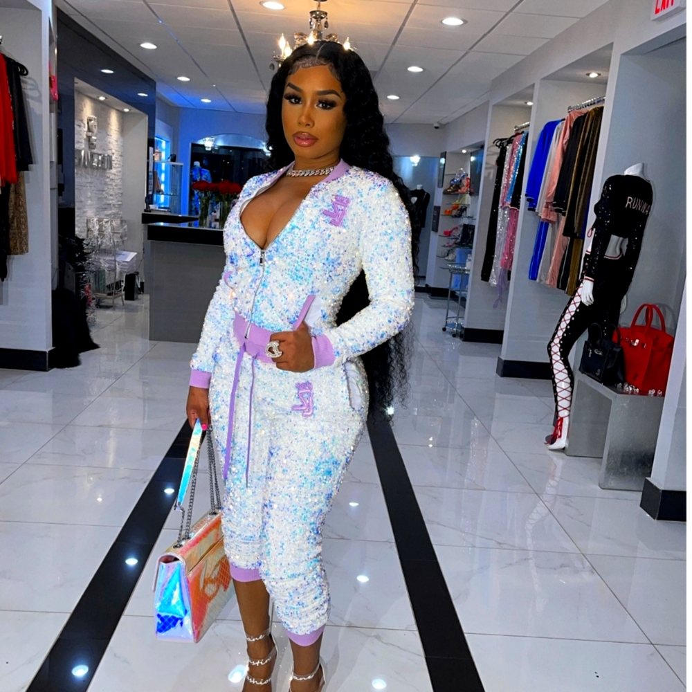 Shane Justin Two piece track star jumpsuit